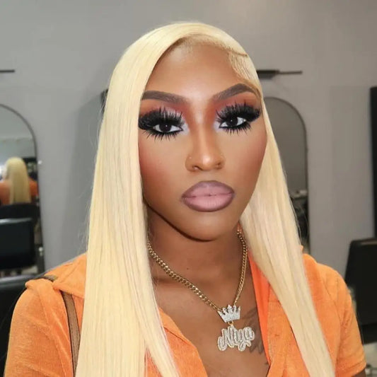 Human Hair Wigs Blonde 613 Lace Front Wigs 13x6 Straight Human Hair Lace Frontal Wig Brazilian Hair Wigs