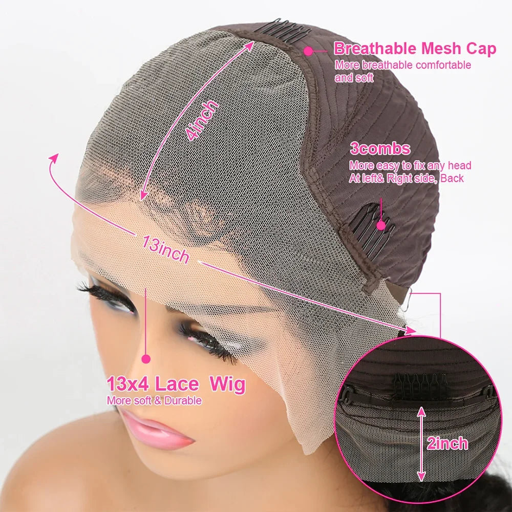 CEXXY Short Bob Wig 13x6 HD Lace Frontal Jerry Curly Remy Human Hair Water Wave.